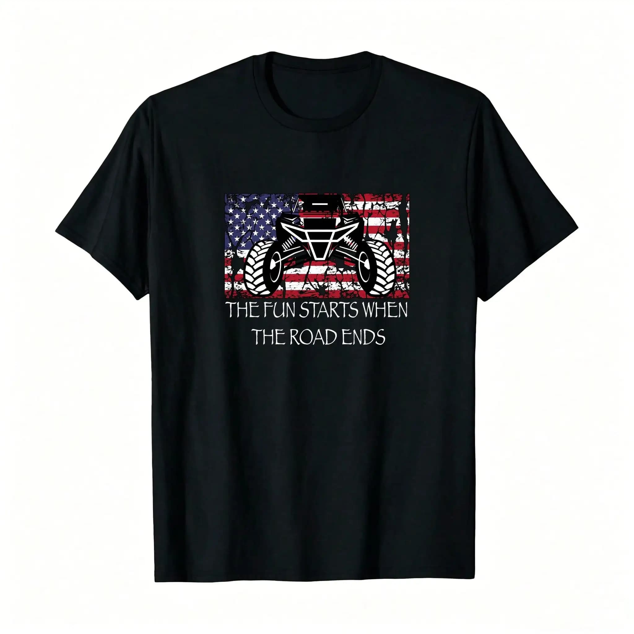 SXS UTV Side By Side American Flag Pullover Outdoor S, Pullovers, And Sweatshirts,Graphic Sudaderas Para Hombre Long Sleeve _,Breathable And Comfortable Short-Sleeved Round-Neck Top, Suitable For All Seasons, Everyday Wear For Women