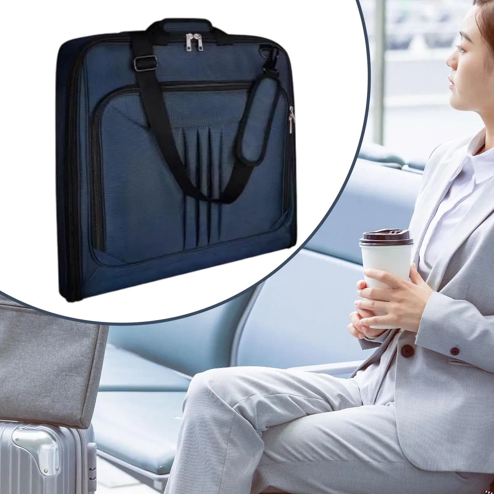 Borsa per indumenti da viaggio per uomini e donne da portare avanti per le vacanze settimanali