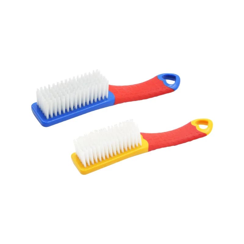 Accessori Spazzola per Pulizia Multiuso con Manico Lungo, Spazzola Domestica a Setole Morbide, Spazzola per Scarpe con Impugnatura in Gomma