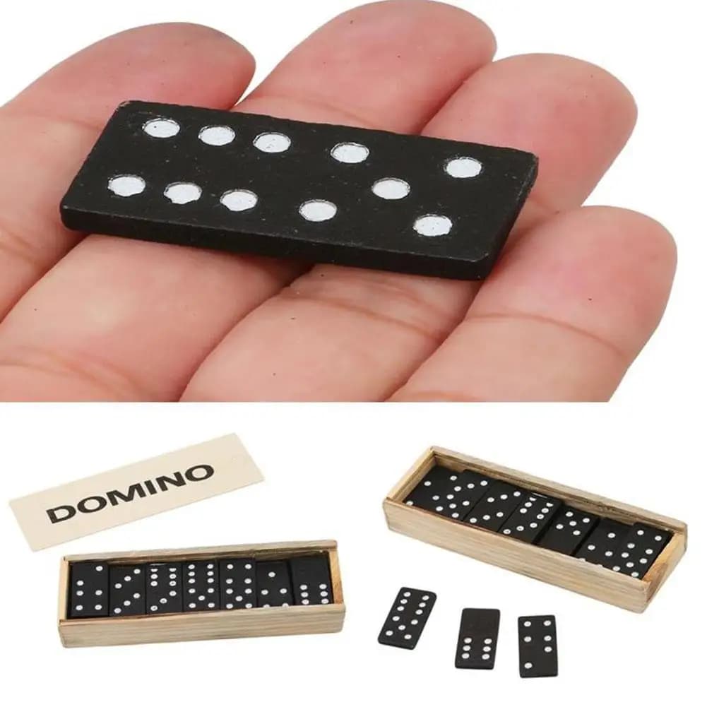 28 pz/set domino nero scatola di legno con domino nero gioco da tavolo in legno sussidi didattici gioco di società regalo per bambini