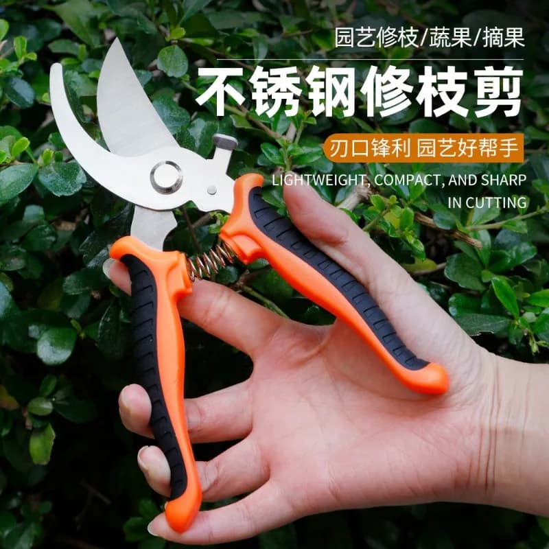 Stainless Steel Scissors for Fruit and Potting Collection, Multifunctional Gardening Cesories, for Fruit Coppers and Floral Coppers