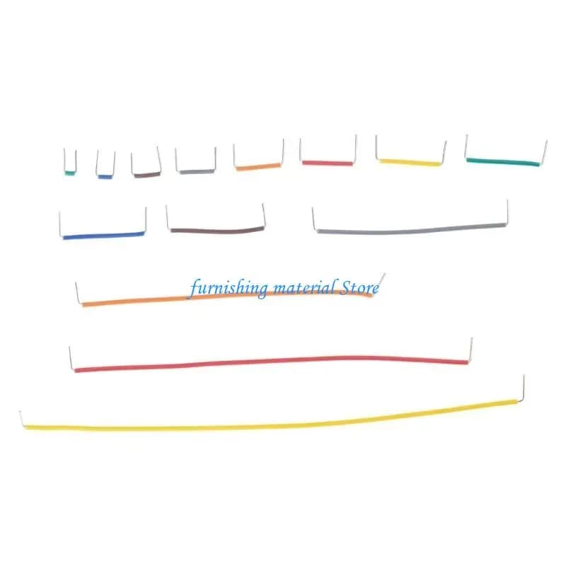 Y5GD 840 pezzi pratici set ponticelli UShape per il collegamento del circuito breadboard