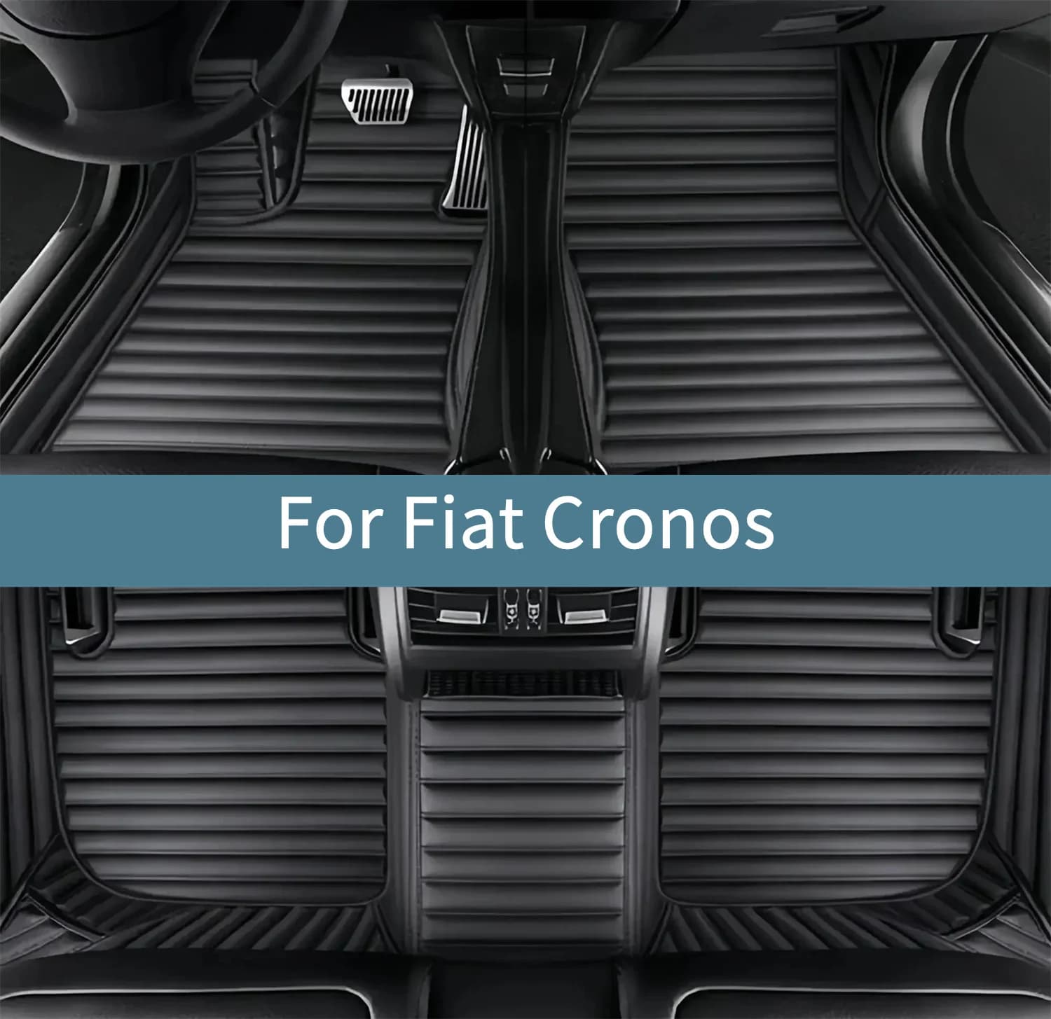 Car mats for Fiat Cronos 2022 2023 2024 2025 2026 Complete set waterproof Car mats Accessories