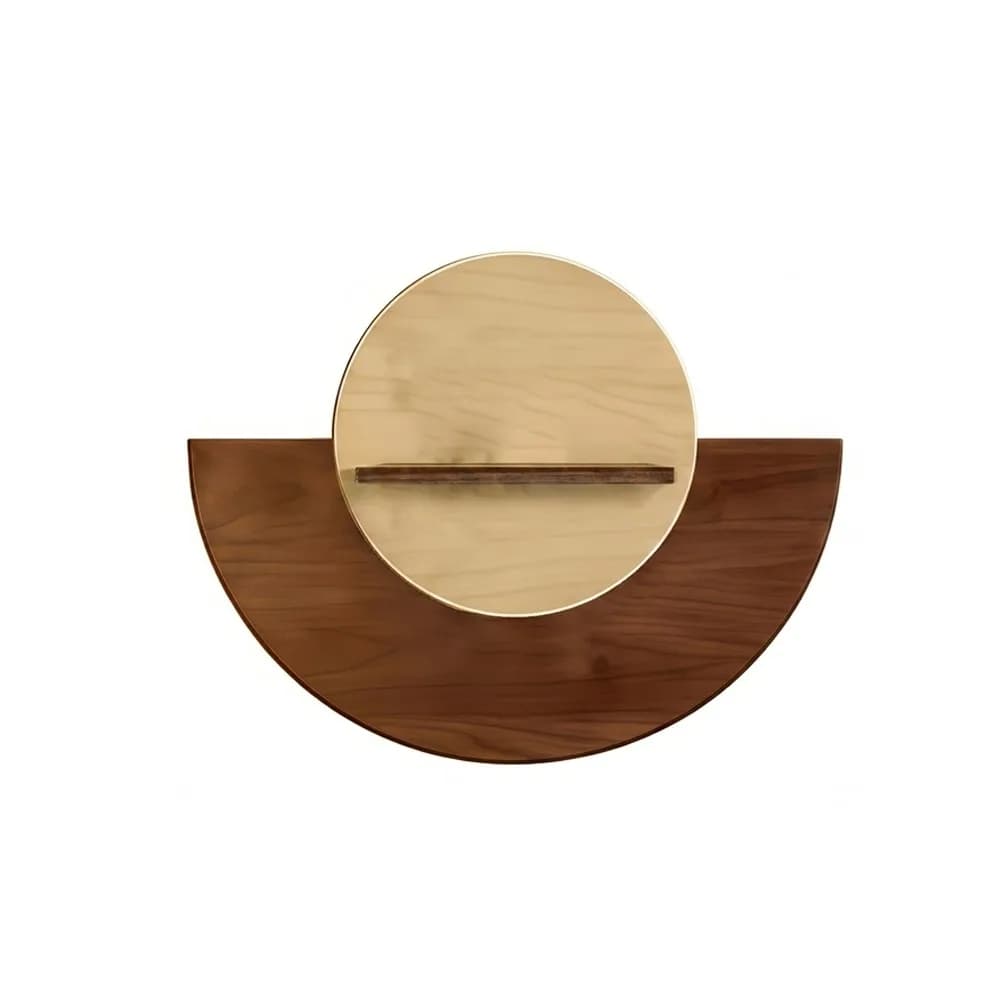 Oval Wood Wall Mount Flower Shelf Hydroponic Display Space Saving Hanging Plant Panel Thick Flower Stand Home Room Decor