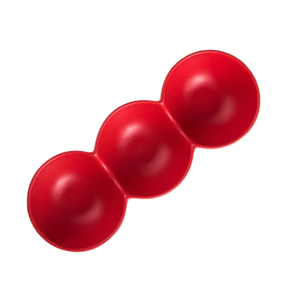 Ceramic Bowl Red Round Bowl Fruit Dish Salad Storage Container Mini Cookware Food Supplement for Home Store Party Use