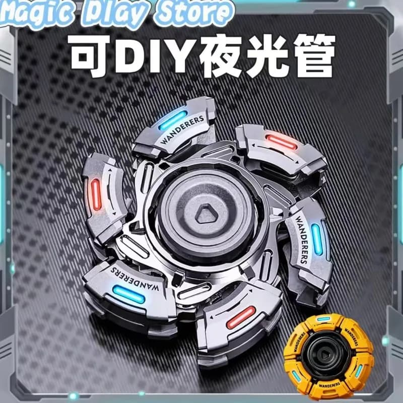 In Stock Creative Alloy Mech Fidget Toys Hand Spinner Antistress Spinner Stress Relief Focus Tool Cool Armor Opening EDC Figure