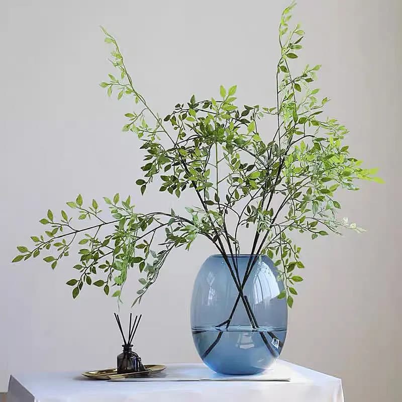 Artificial Plant Forsythia in Single Copper, Forest Style, for Home Decoration and Hotel, Artificial Flowers