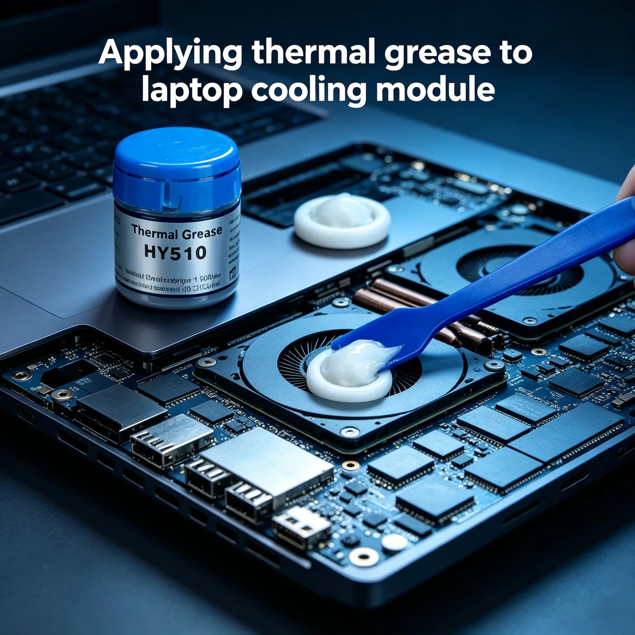 Pasta Termica Conduttiva HY510 ad Alte Prestazioni, Set Completo con Spatola e Guanto Protettivo per PC, Laptop, CPU, GPU