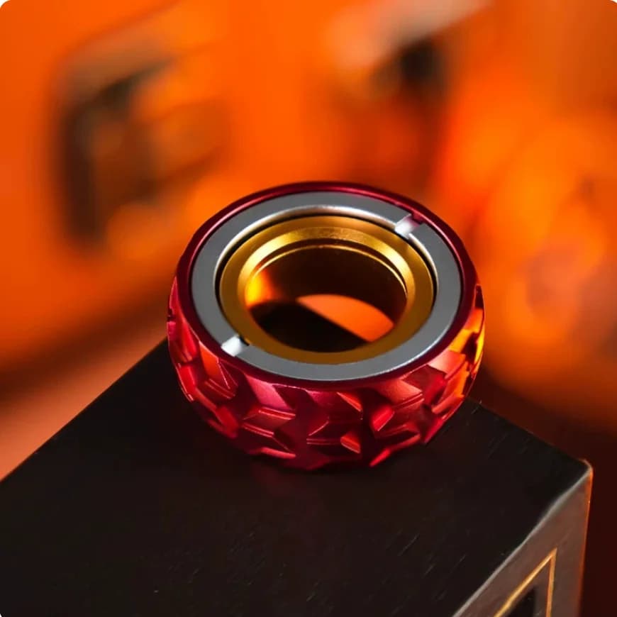 EDC FIDGET Mechanic Paragraph Fidget Ring EDC Ratchet Magnetic Adult Anti Stress Spinner Office Desk Toys