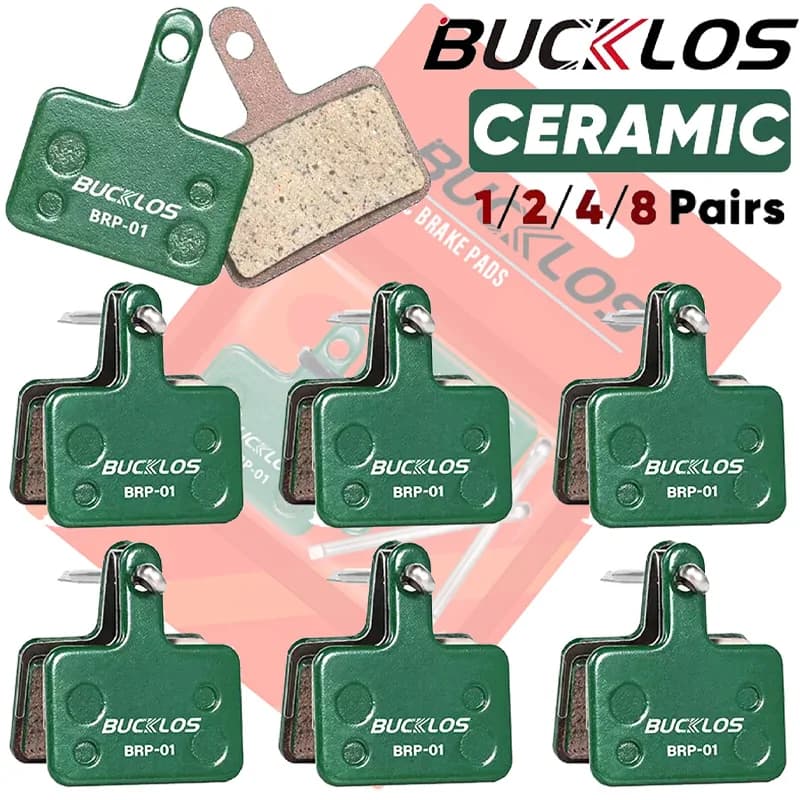 BUCKLOS MTB Pastiglie Freno In Ceramica Della Bicicletta per Shimano B01S B03S B05S MT200 SRAM AVID Alta Dissipazione del Calore Pastiglie Accessori Per Il Ciclismo