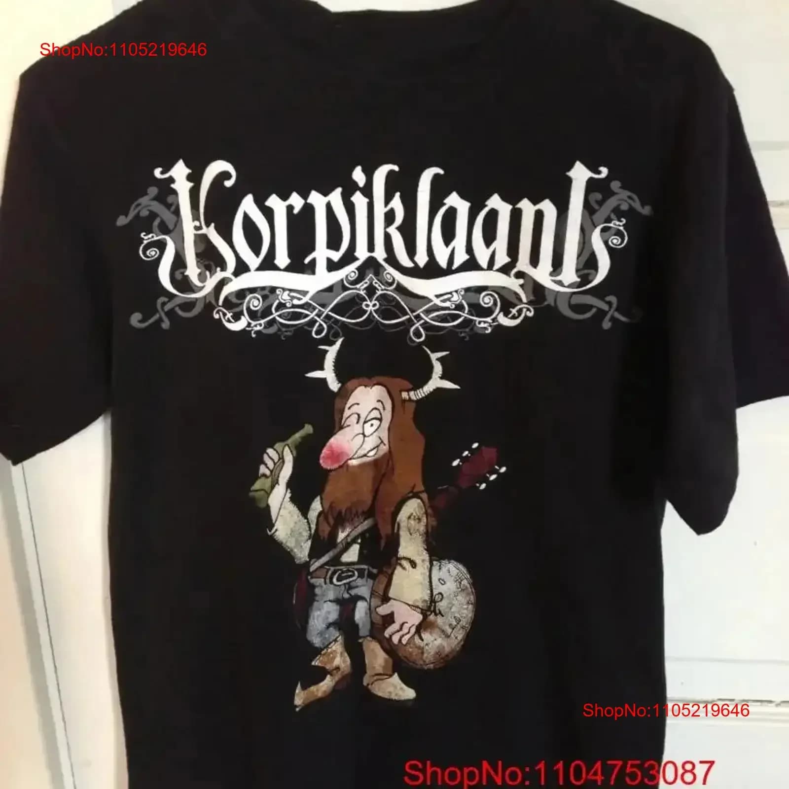 Korpiklaani Band Tour 2018 For Fan Tutte le taglie dalla S alla 5XL T-shirt vintage Lavata grafica di moda Traspirante Versatile streetwear