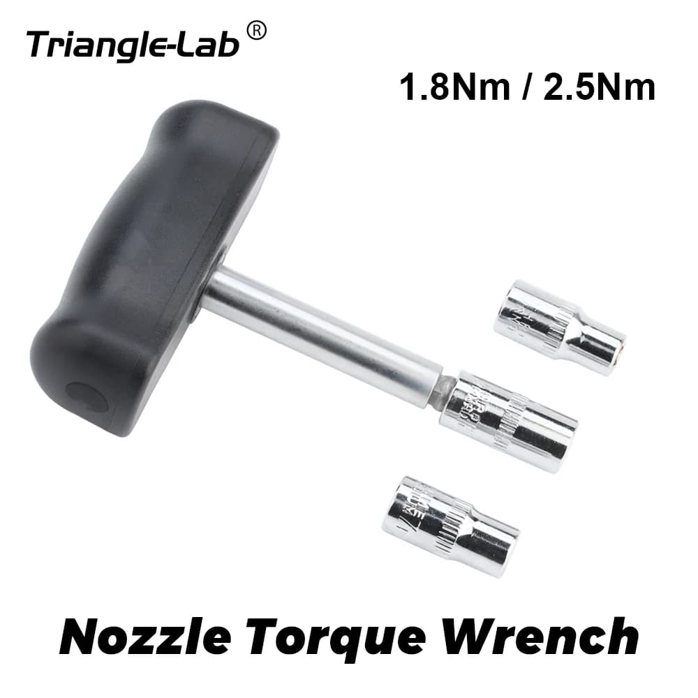 Chiave Dinamometrica Preimpostata R Trianglelab 1.8N Sicura e Veloce - Chiave Dinamometrica a Bussola Esagonale da 7MM 8MM per Ugelli Stampante 3D V6 Volcano MK8