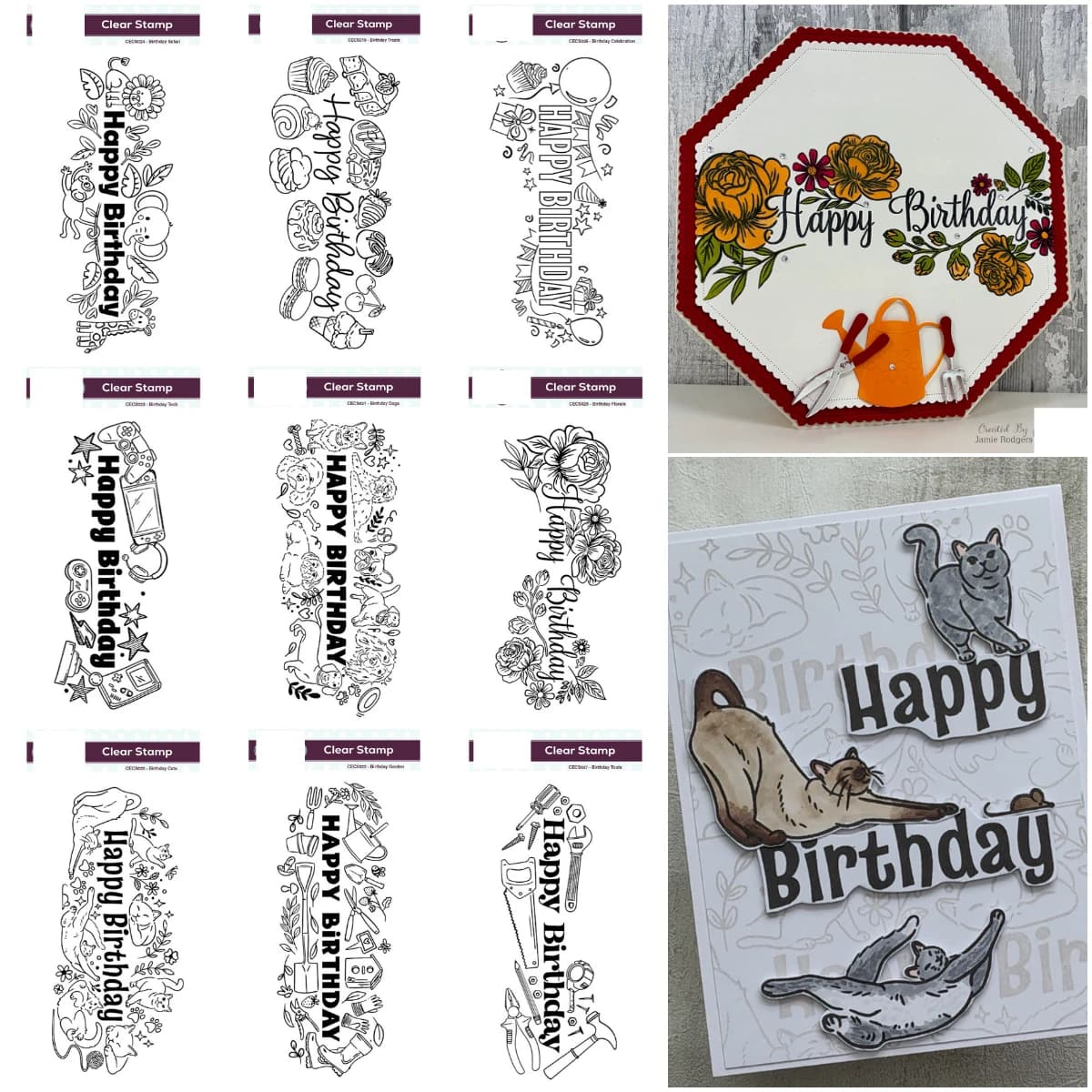 Nuovi Timbri in Silicone DL con Motivi Floreali per Compleanno, Decorazione per Scrapbook e Diari, Template per Goffratura, Biglietti d'Auguri Fai-da-Te
