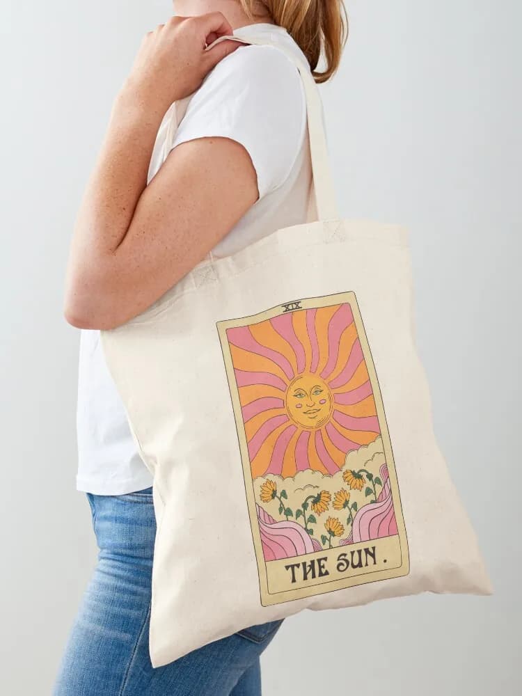 Borsa tote The Sun Tarot Card, borse shopper da donna, borse donna 2025, borse di lusso da donna