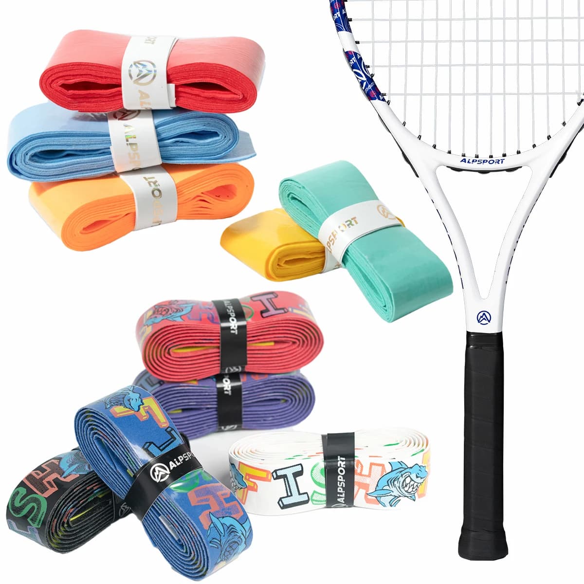ALPSPORT Milk Glue PRO hand-absorbing non-slip tape, for tennis/badminton/pickle ball and fishing rods, outdoor sports accessories