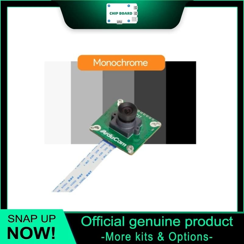 Arducam IMX296 1.58MP Mono Global Shutter Camera, M12 Lens Vision Module for Raspberry Pi