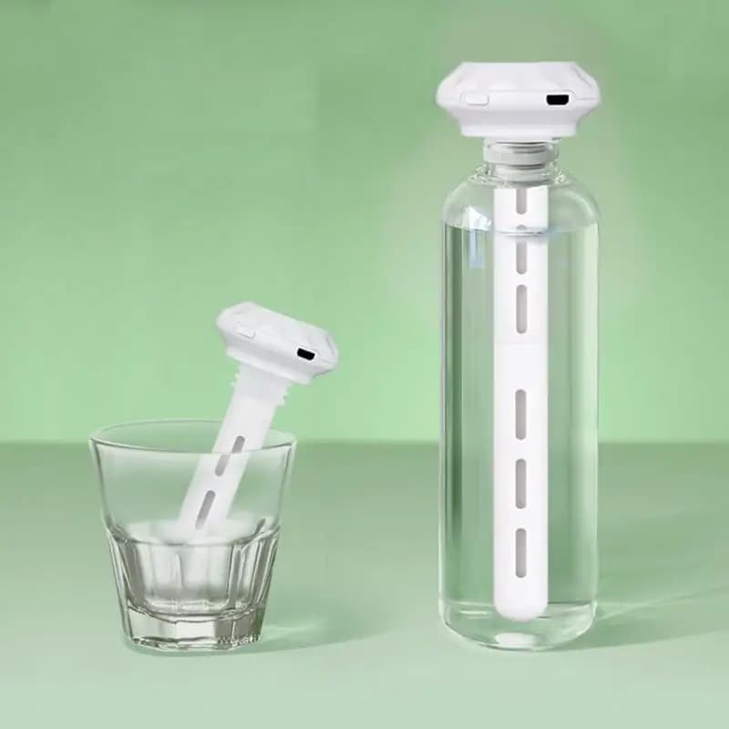 Mini umidificatore USB a ultrasuoni per casa e auto, purificatore d'aria, diffusore di aromi con anioni, lampada LED romantica, design portatile