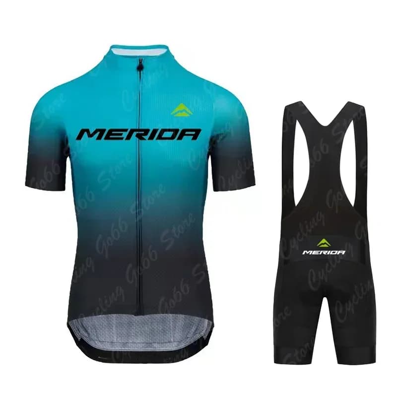 Team 2025 Cycling Jersey Set Maillot Cycling Clothing Road Bike Suit Mountain Bicycle Shirt Bib Shorts MTB Ropa Merida