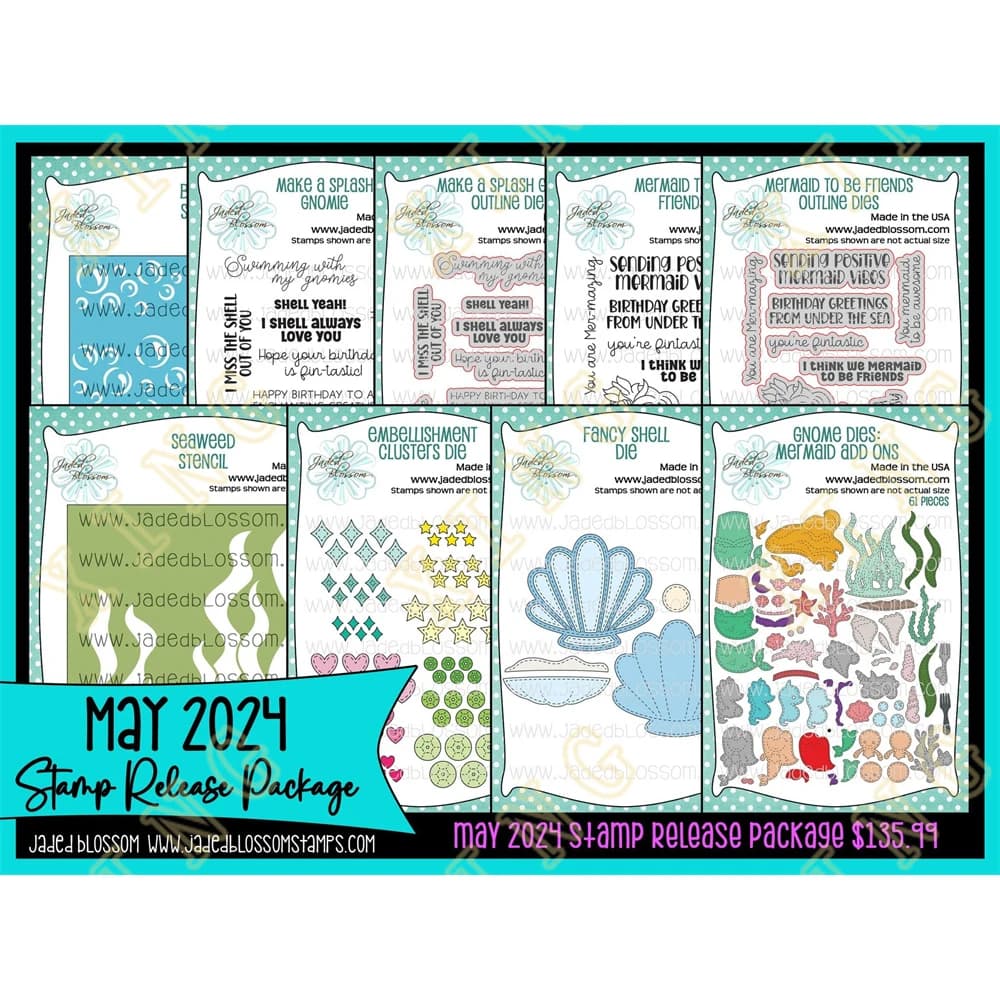New Mermaid Add Ons Make a Splash Gnomie Metal Cutting Die timbri stencil Scrapbook goffrato Paper Card Album Craft Template