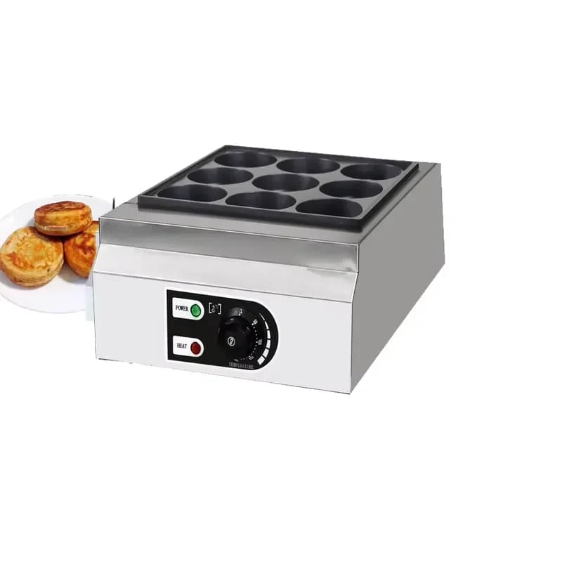 9 Grids Non Stick Omelette Maker Electric Deep Fill Burger Mold Frying Pan Egg Cooker Healthy Omelettes Scrambled & Fried