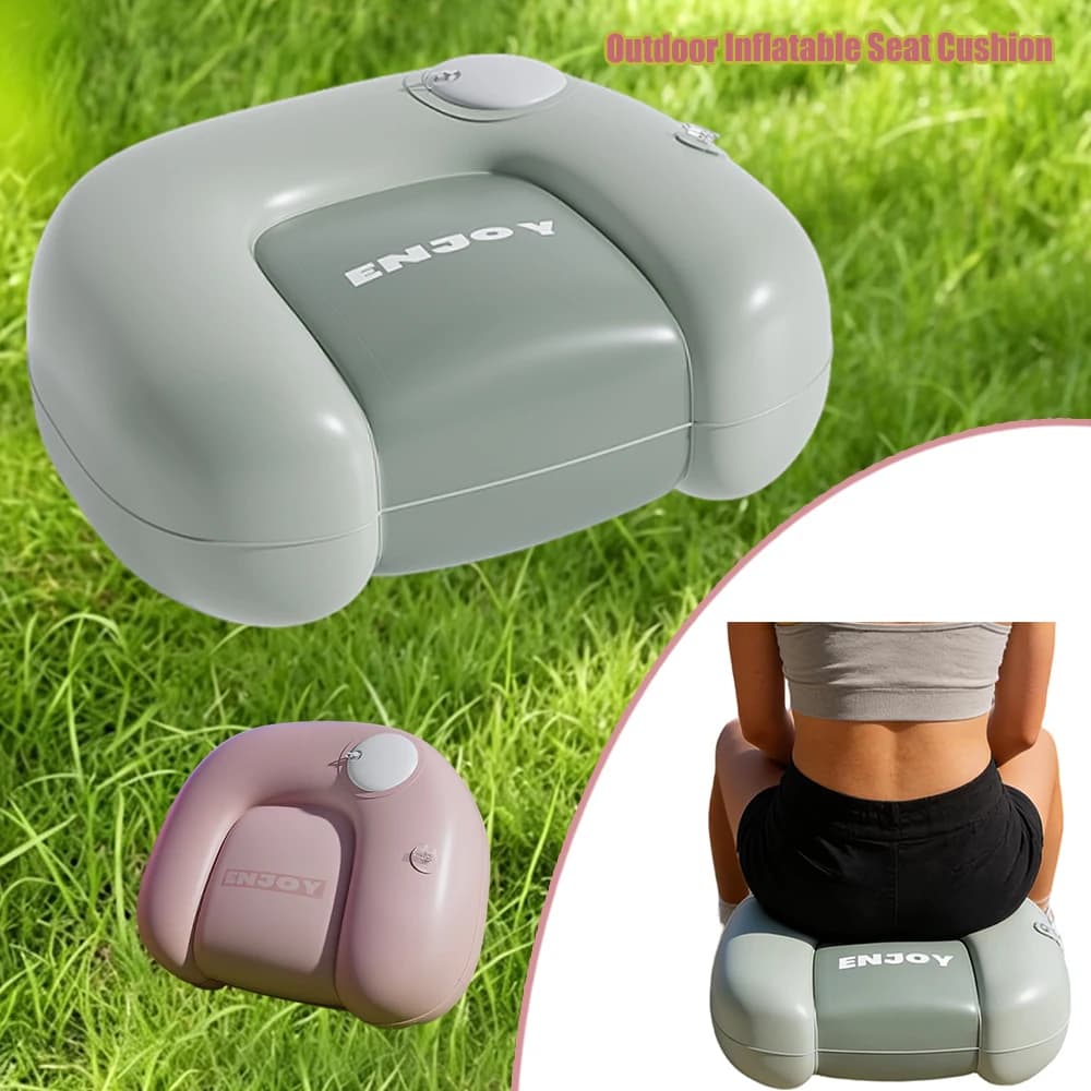 Sedia Gonfiabile da Viaggio Rinforzata, Cuscino Portatile Gonfiabile per Adulti, Ideale per Festival Musicali