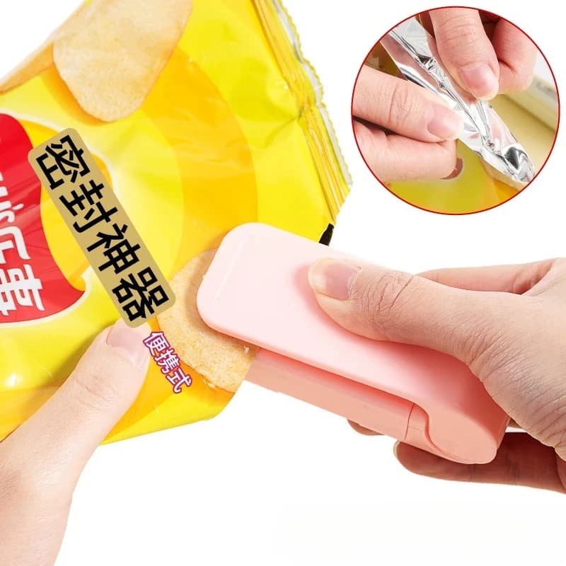 Mini Sigillatrice Termica per Sacchetti con Porta di Ricarica TYPE-C, Sigillatrice Portatile per Sacchetti in Plastica per Alimenti