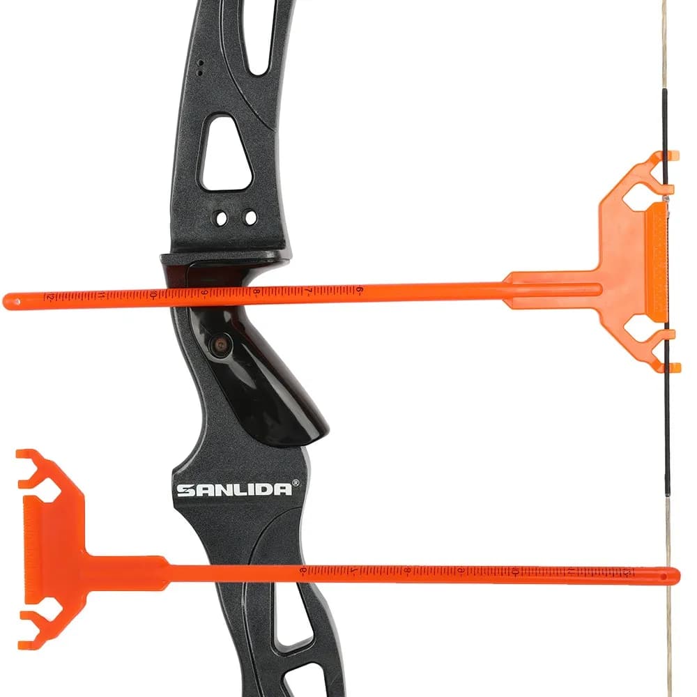1pc Tiro Con L'arco T-Righello Arco Ricurvo Misura Strumento Brace Altezza Distanza Trasparente Laurea All'aperto Tiro Al Bersaglio Caccia Accessori
