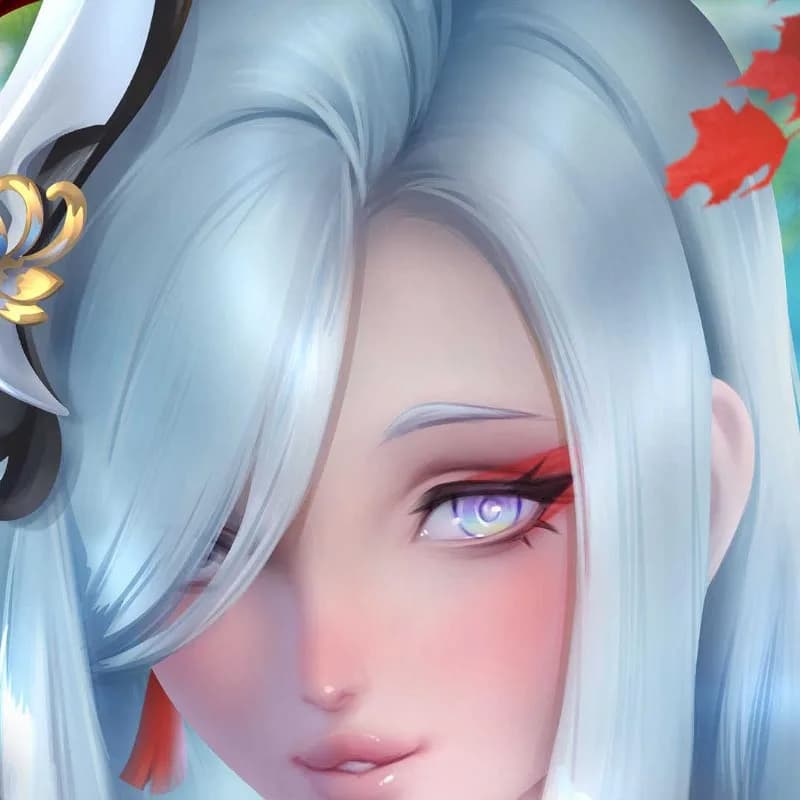 DIY Customized Anime Shenhe Fluffy Furry Warm Summer Soft Bed Sheet Thermal Flannel Fleece Blanket One Side Print Dropshipping