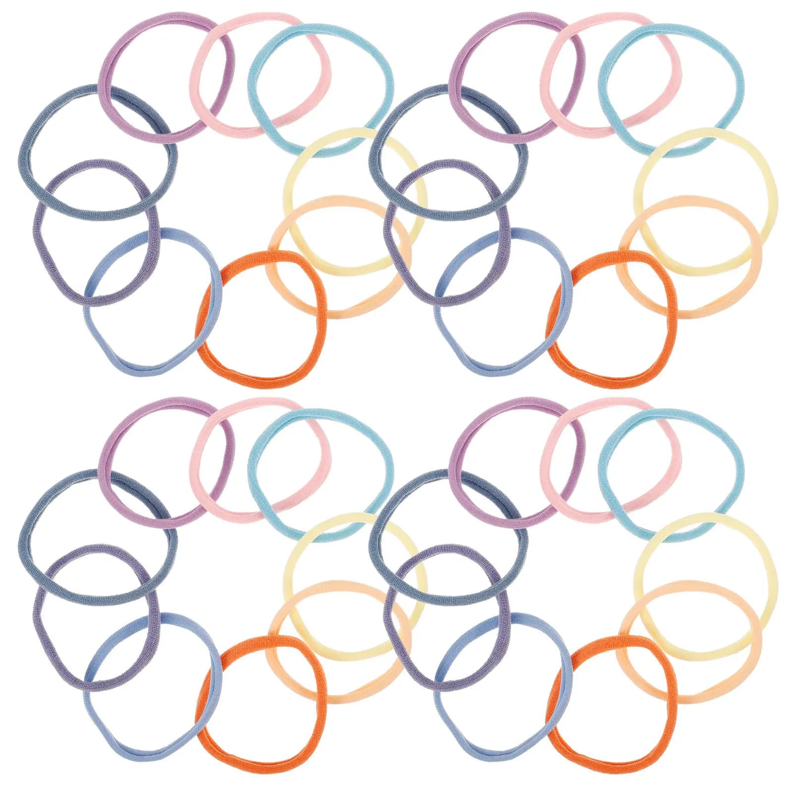180Pcs Loom Knitting Supplies Multicolor Elastic Loops Bands for DIY Crafts Pot Holder Loom Refill Weaving Loops Kit