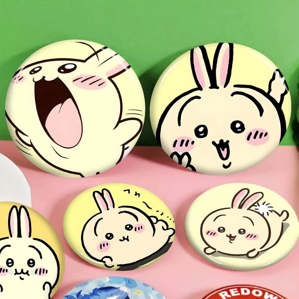 Good Baby U-usagi Anime Brooches Cute Cartoon Badge Jacket Jeans Lapel Pin Gift Accessorie