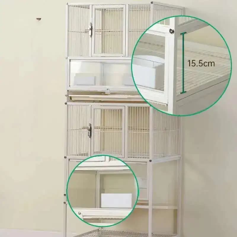 Alimentatore Aviario Pollo Giocattoli Gabbia per uccelli Accessori Capanna Cortile Habitat Gabbia per uccelli Carrier Jaula Decorativa Prodotti per animali domestici RR50BC