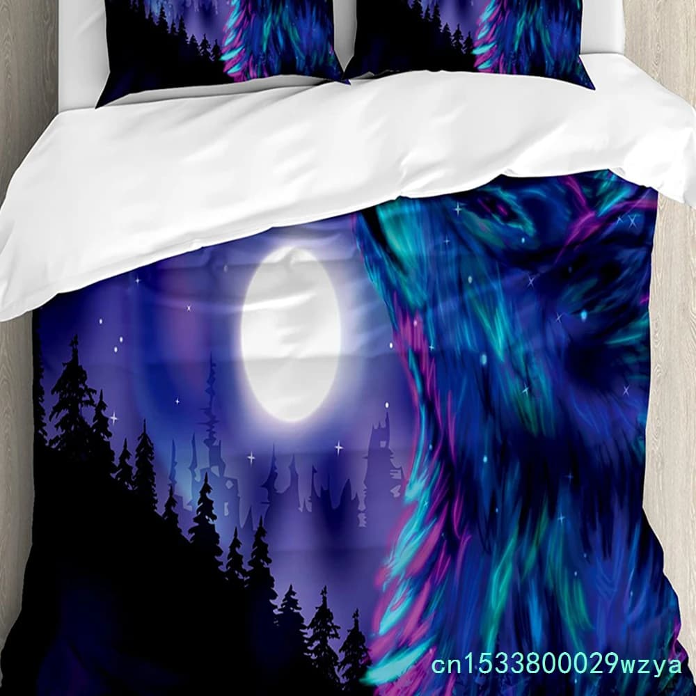 3pcs Bedding Set Aurora Borealis Home Textile Duvet Cover Pillow Case Boy Kid Teen Girl Bedding Covers Set