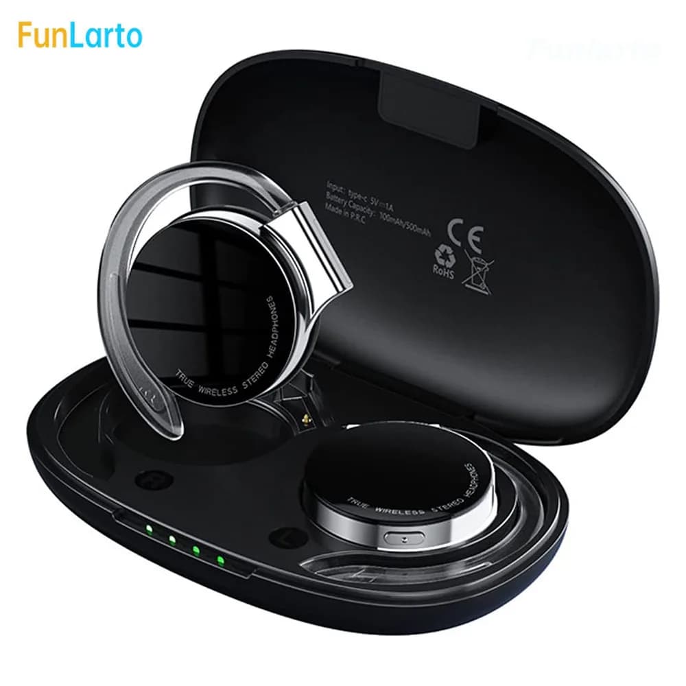 Cuffie Wireless TWS auricolari Bluetooth non in-Ear luci di marcia notturne cuffie riducono il rumore chiamate HD auricolari vita con microfono