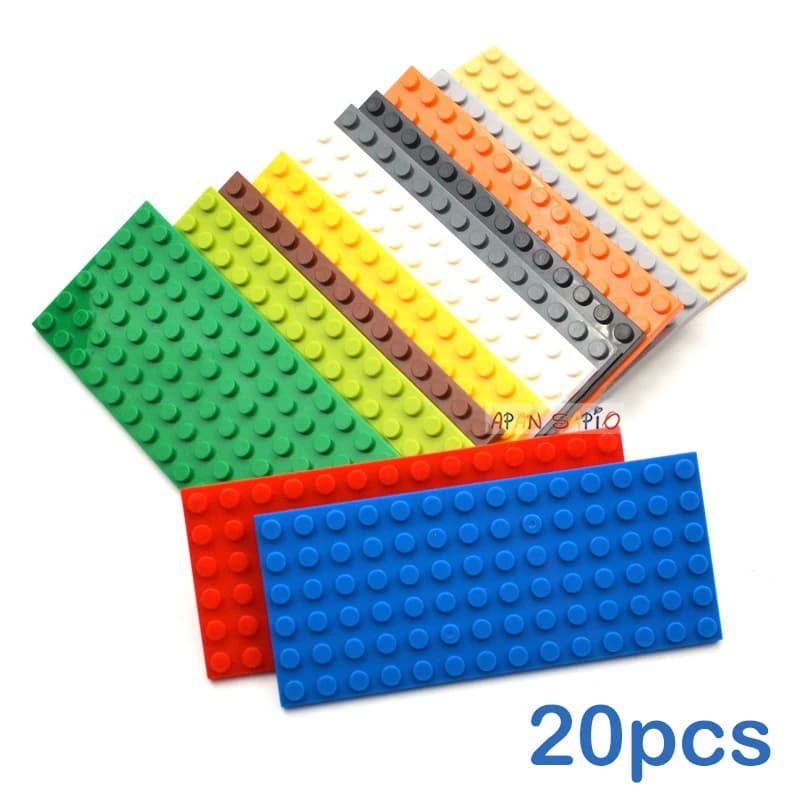 20 pz 6x14 Punti FAI DA TE Building Blocks Figure Sottili Mattoni Educativi Giocattoli Creativi per I Bambini Formato Compatibile Con 3456
