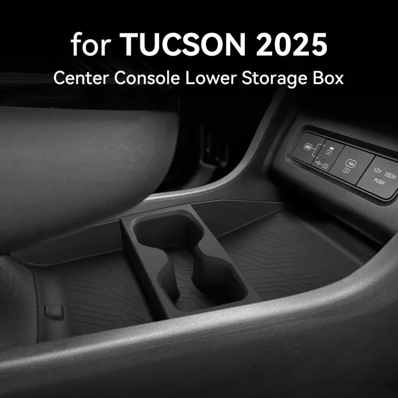 Suitable for 25 Hyundai Tucson central control lower storage box car storage car supplies modification