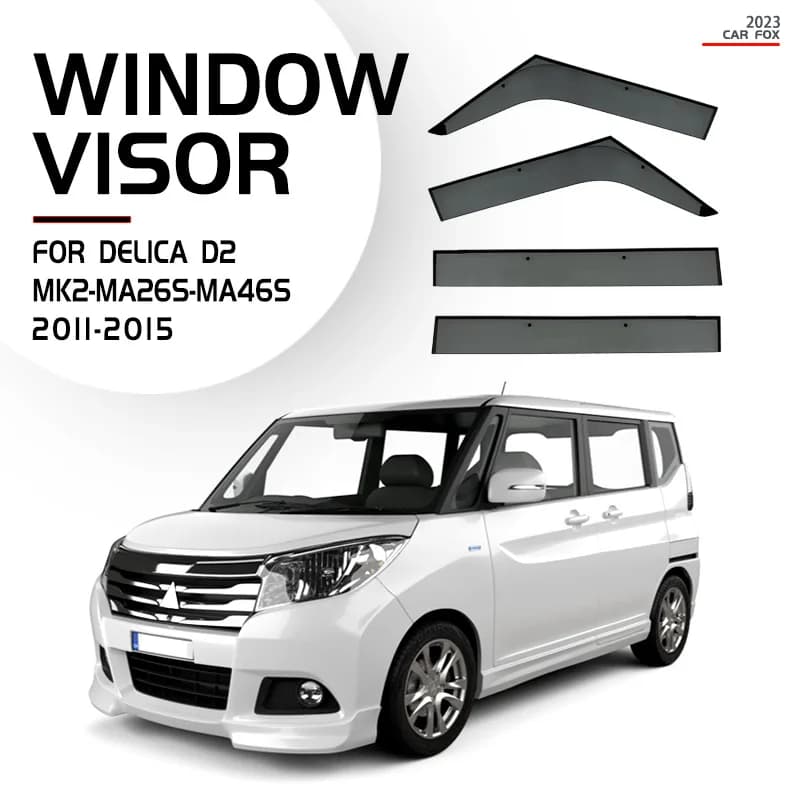 Per Mitsubishi Delica D2 2011-2021 Finestra di automobile Visiera Tenda Shelter Parabrezza Finestrino Laterale Pioggia Parasole Accessori Car Styling