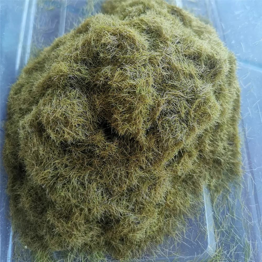 20G/30G 5MM Static Grass Turf Nylon Flock Powder For Railway Artificial Terrain Lawn Wargame Military Landscape Scenery Diorama