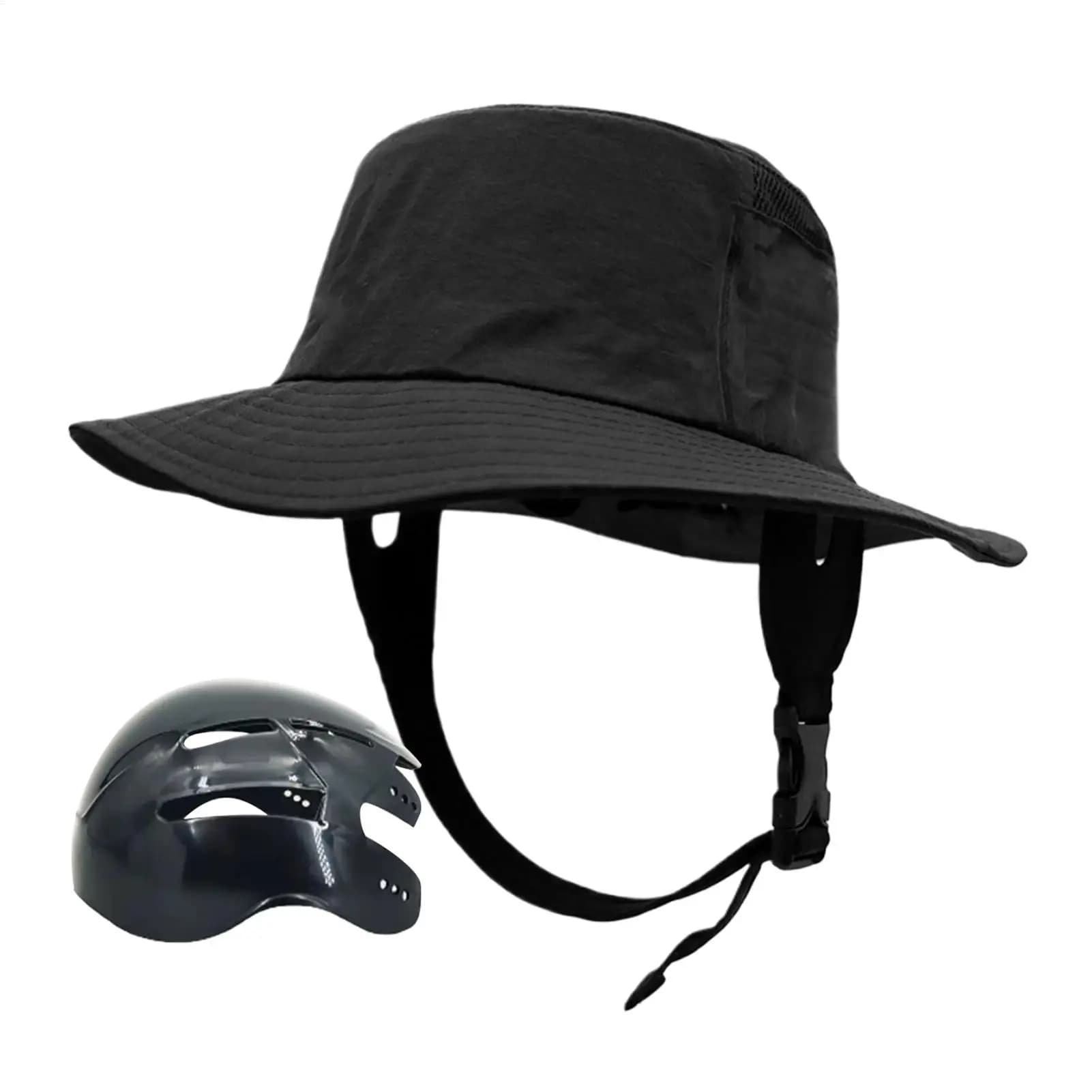 Hat Helmet Motorcycle Breathable Adjustable Wide Brim Head Protection Safety Helmet Shaped Sunhat for Adults Bicycle Surfing