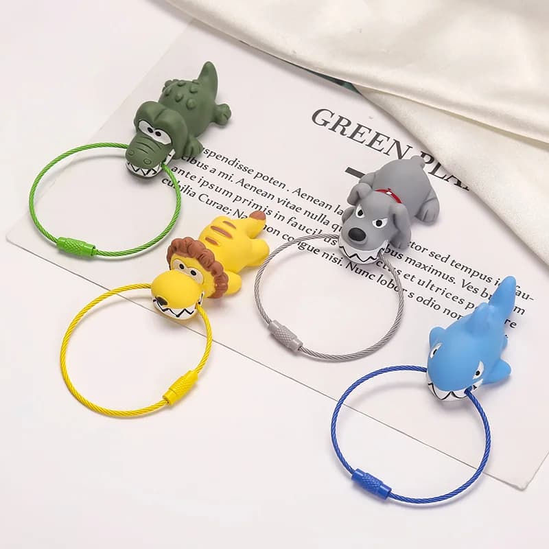 Cartone animato simpatico animale portachiavi ciondolo portachiavi per auto borsa creativa ciondolo serratura portachiavi gioielli regalo decorazione accessori
