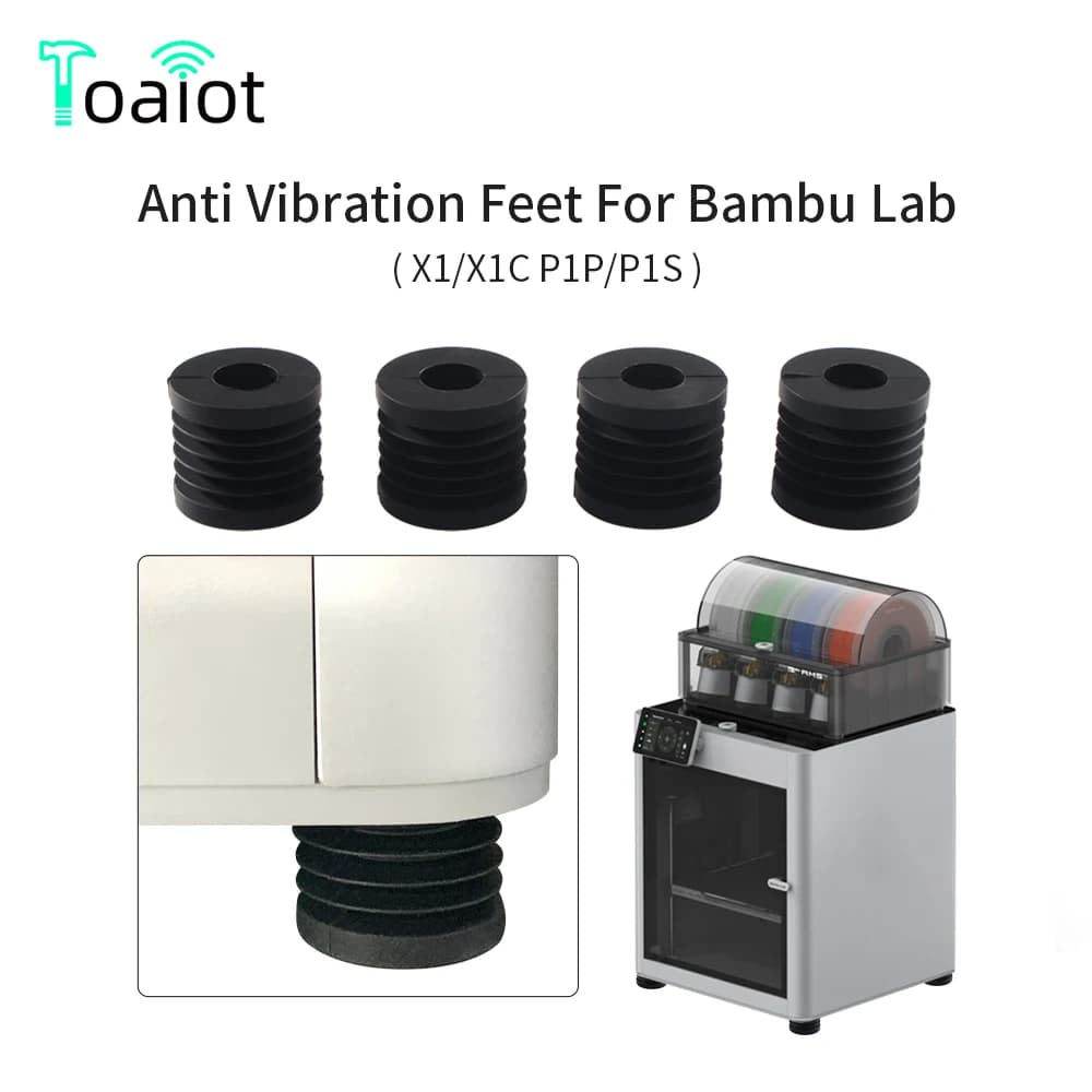 Per Bambu Lab P1P/P1S Piedini Anti Vibrazioni Pad Antiscivolo Anti-Shock Antipolvere Piedino In Gomma Bambù Bambulabs X1/X1C Stampante 3D