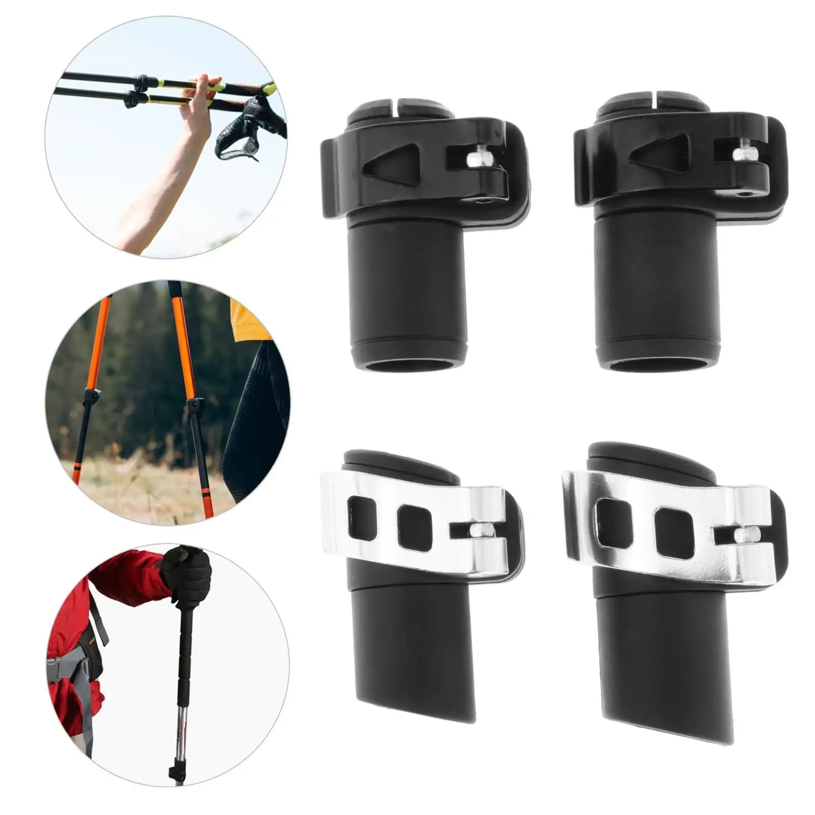 Outdoor Hiking Pole Quick Locking Tool Aluminum Alloy Flip Clamp Replacement for Trekking Use
