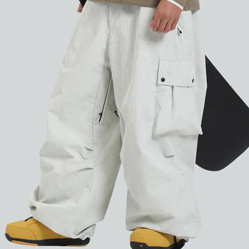 Pantaloni da neve da uomo da montagna per sport all'aria aperta Pantaloni da sci da donna antivento invernali da moto Abbigliamento da snowboard maschile impermeabile allentato