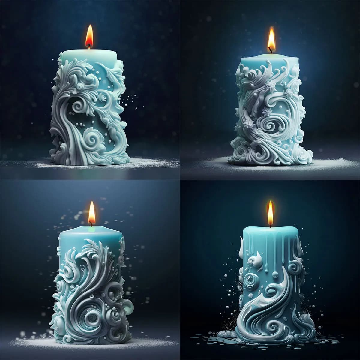 geometria intagliata cilindrica stampo per candele in silicone onda del mare modello a spirale pilastro stampo per sapone aromaterapia creazione di decorazioni artistiche per la casa