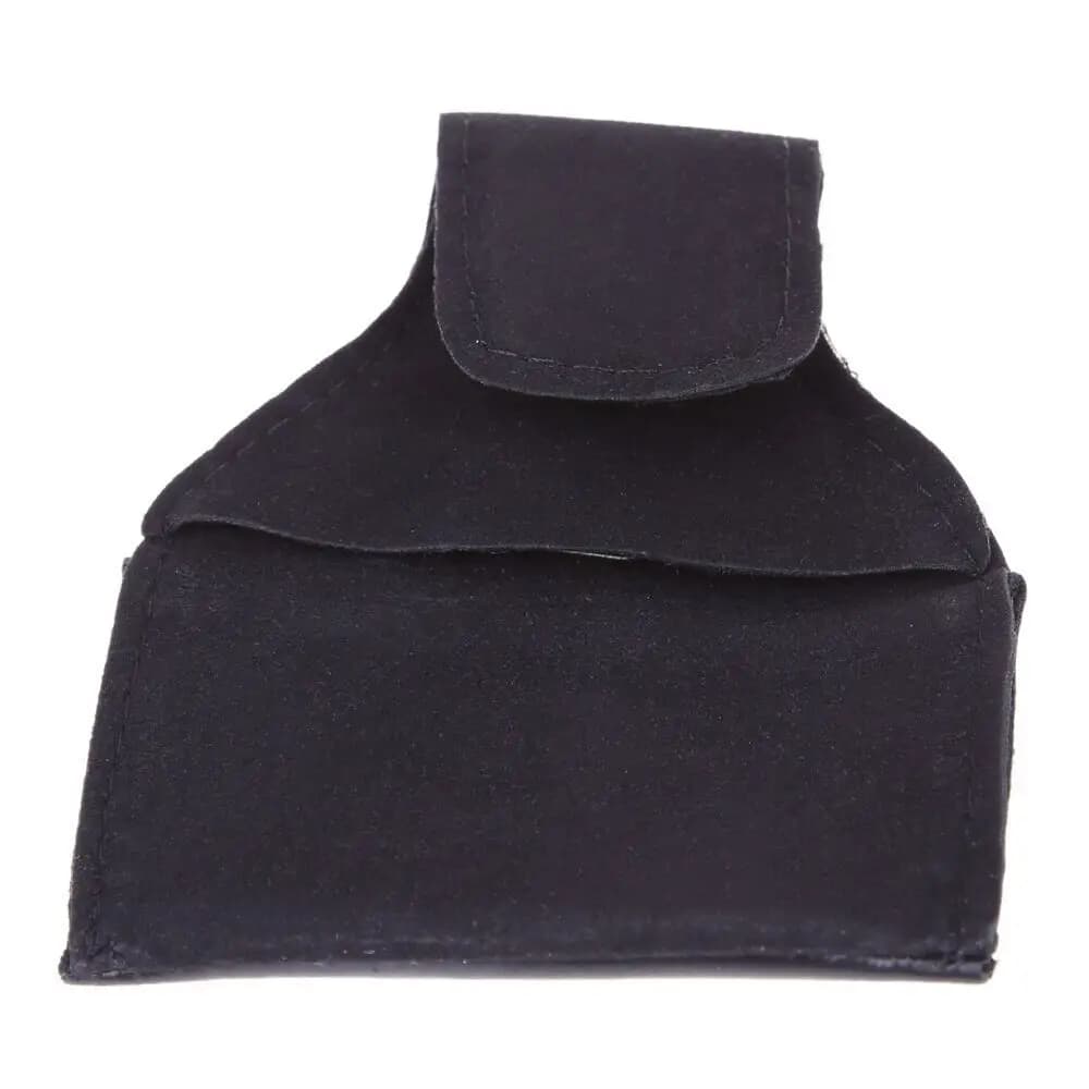 Nuovo Porta Gesso in Pelle PU Nera, Accessori per Biliardo, Porta Gesso in Finta Pelle con Clip per Biliardo, Snooker e Stecche