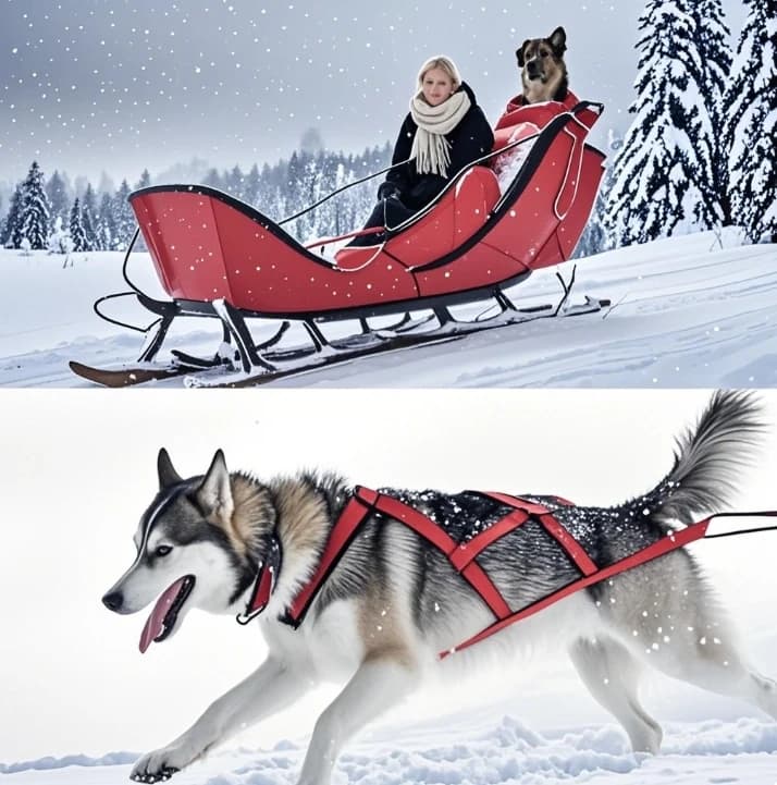 Cinghia toracica per slitta da esterno per cani Cinghia da trazione per addestramento del peso del cane Husky Samo Corda da trazione per snowboard