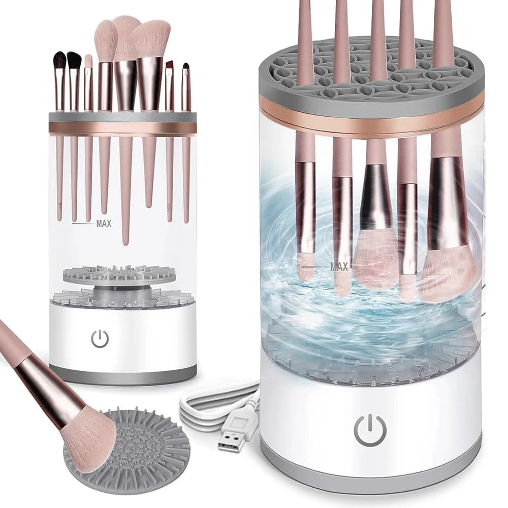 Electric Cleaner 3 in 1 for Makeup Brushes, Automatic Washing Machine Brushes, USB Charging, Rapid Drying, Beauty Tool