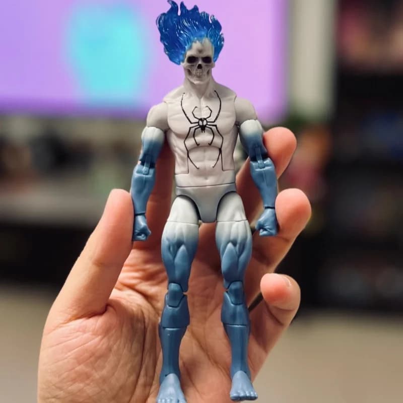 Genuino Marvel Legends Spirit Spider 6 pollici Mobile Doll Figure Modello Garage Kit Anime Periferica Action Figure Decorazione del desktop