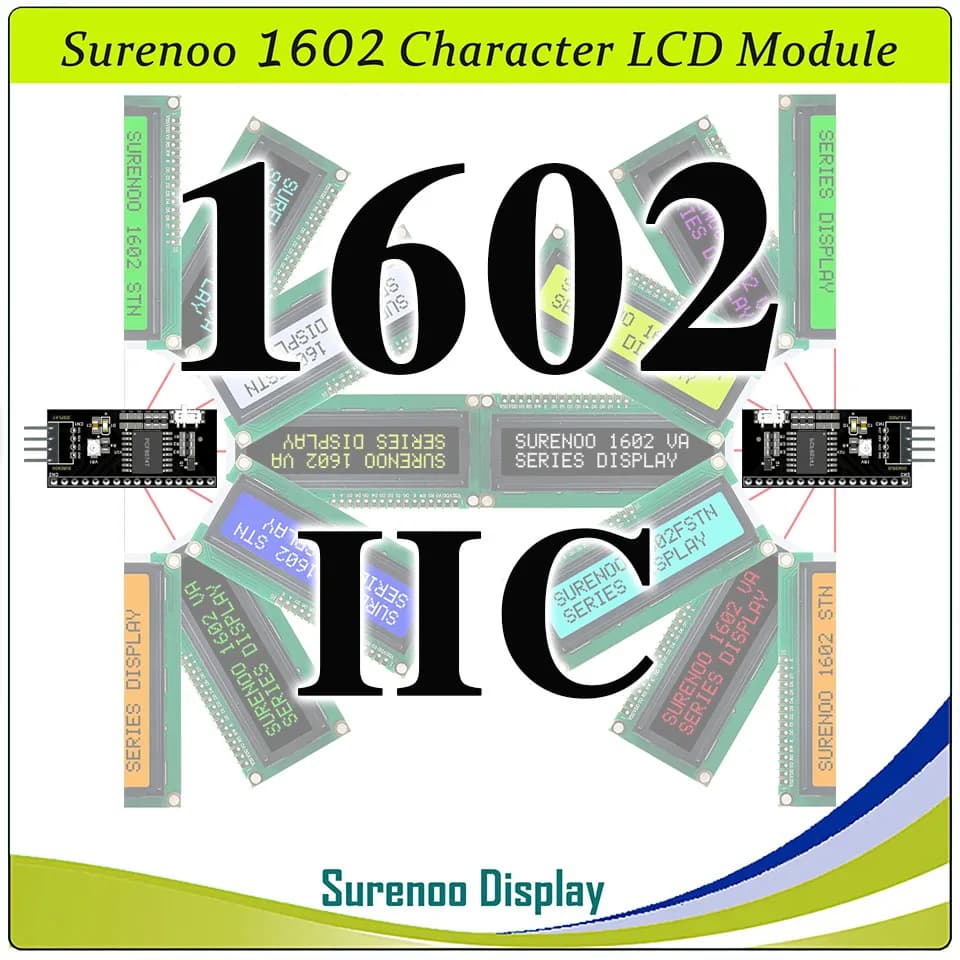 Module LCD Display Surenoo Serial IIC I2C TWI 1602 162 16*2 Arduino Characters
