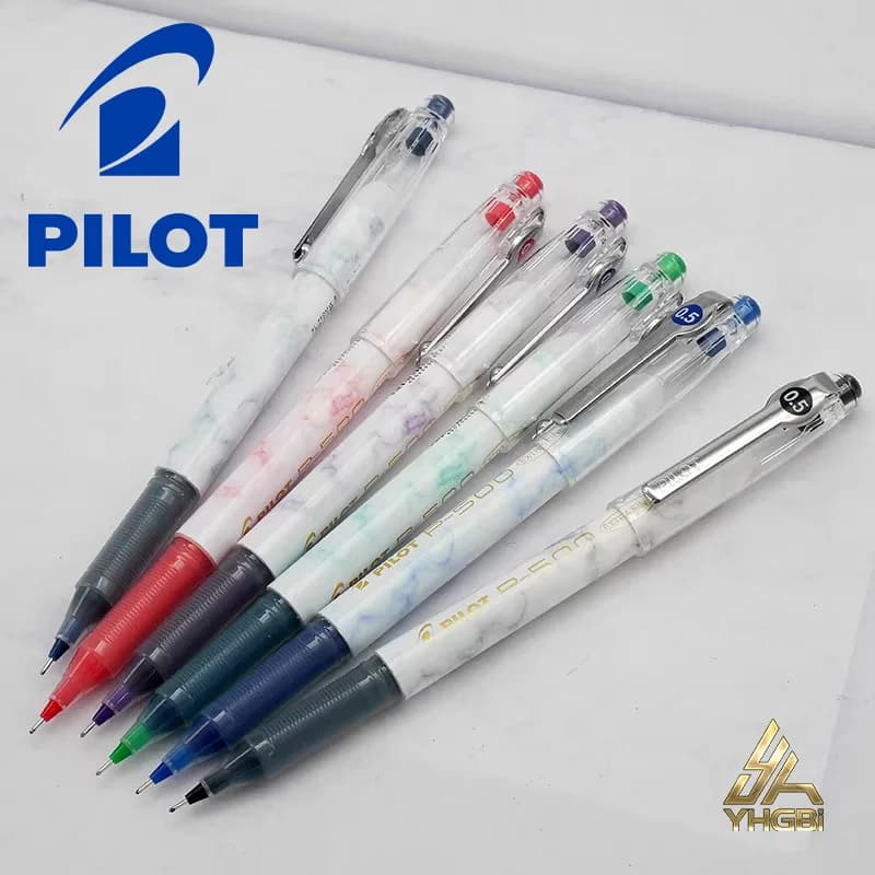 Penna a Sfera Pilot Japan P500 0.5mm Nera, Blu, Rossa per Studenti, Penna a Sfera P700 0.7mm