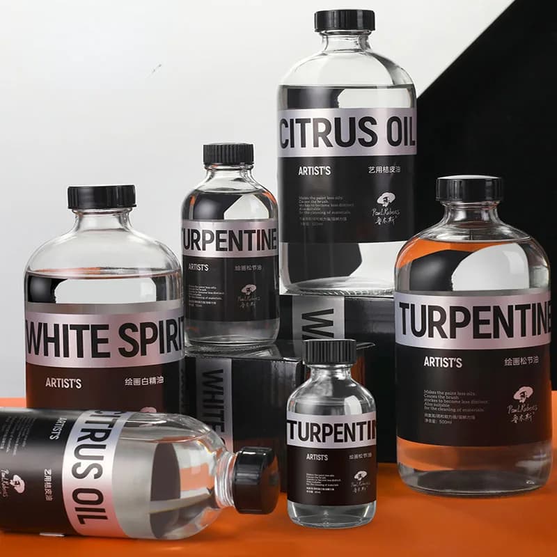 Rubens Oil Painting Turpentine Oil Blending Liquid 500ML Large-capacity Orange Peel Oil White Essential Oil Art Pigment Thinner